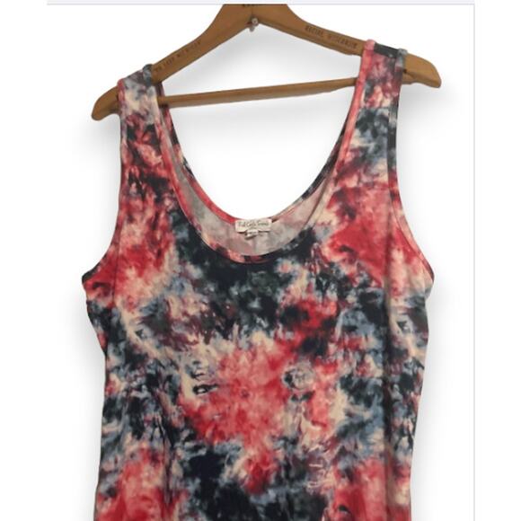 TIE-DYED Bodycon Dress - Full Circle Trends - 1X - Picture 4 of 7